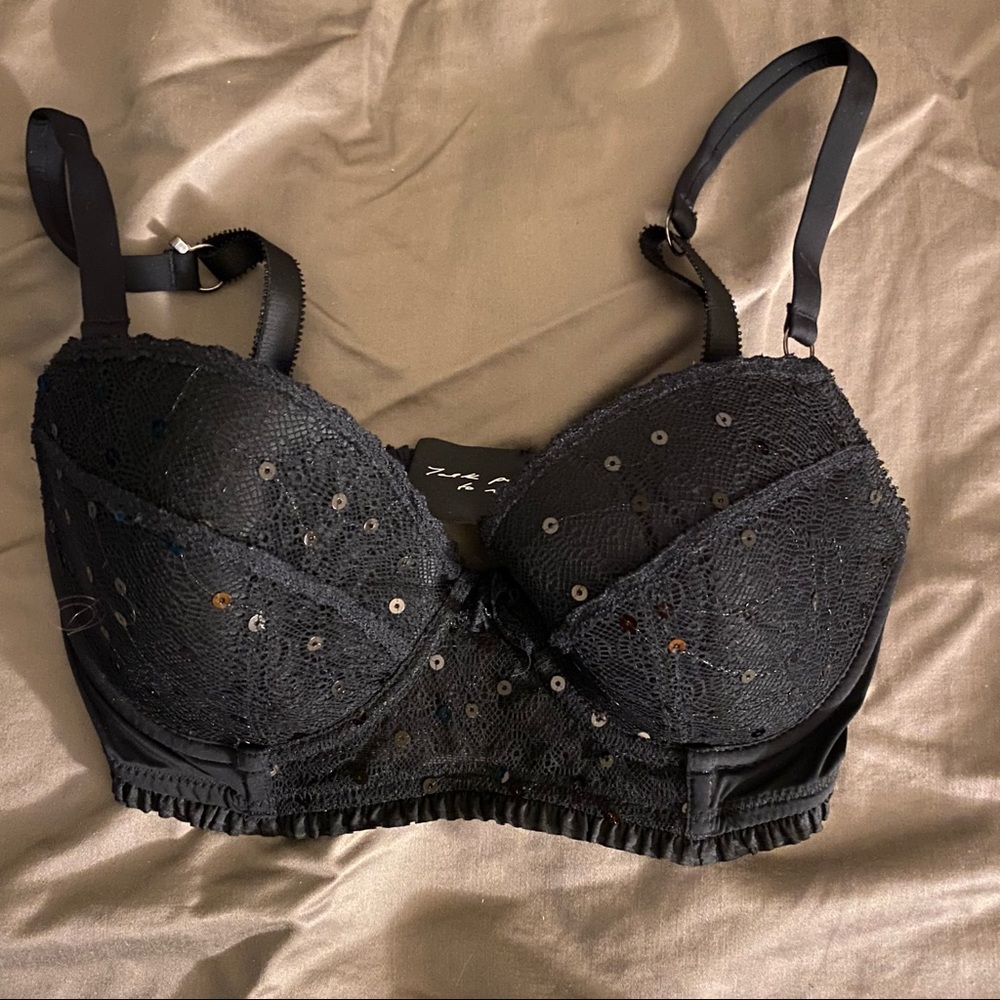 Kenzie talk pretty to me sequence lined Demi bra